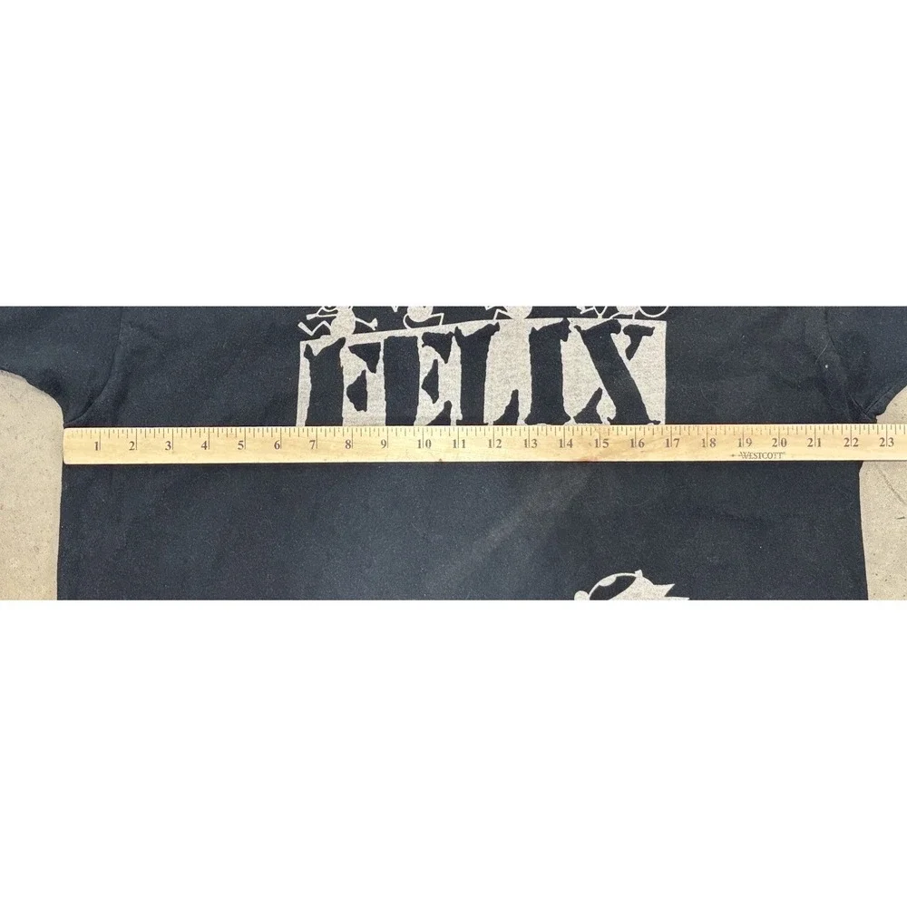 Vtg 90s Felix The Cat Box Logo Tshirt Adult 45
